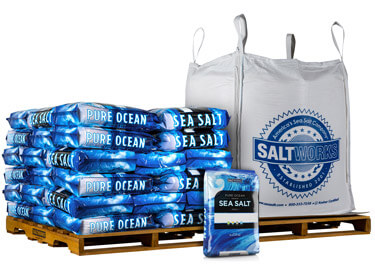 Pure Ocean salt by pallet or superbag